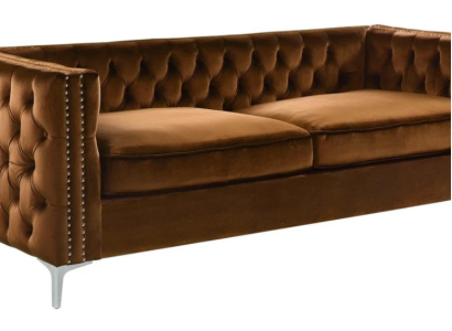 orange chesterfield couch luxus samt stoff couchen sofa set knöpfe polster neu